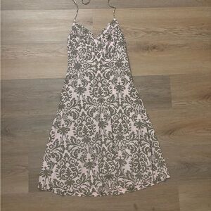 Tommy Bahama Pink and Brown Midi Dress